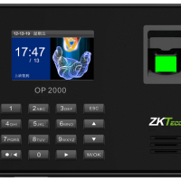 OP2000自助式彩屏指纹考勤机,喀什智翔商贸